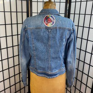 Vintage Embroidery Patched Denim Jacket - Wallys Picks